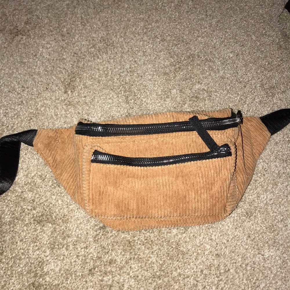 Tan Corduroy Fanny Pack